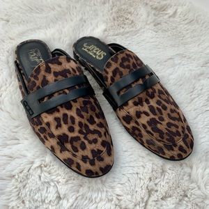 Circus by Sam Edelman Leopard Paulie Loafer Mule, 8